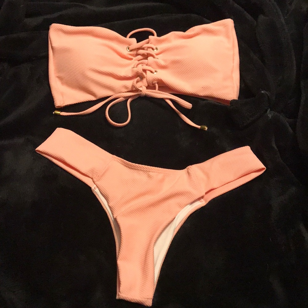 Pink Bathing Suit Set